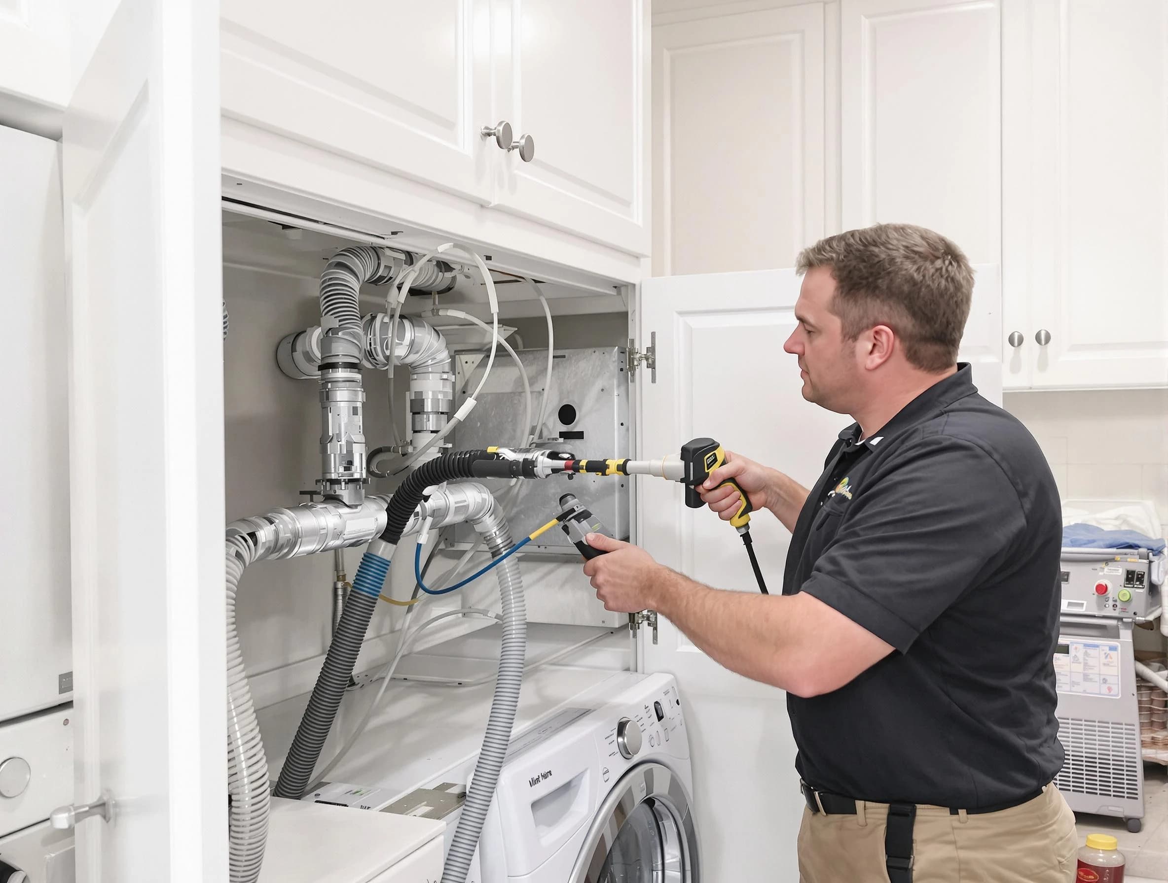 Boulder Dryer Vent Cleaning professional removing severe blockage from a clogged dryer vent in Boulder