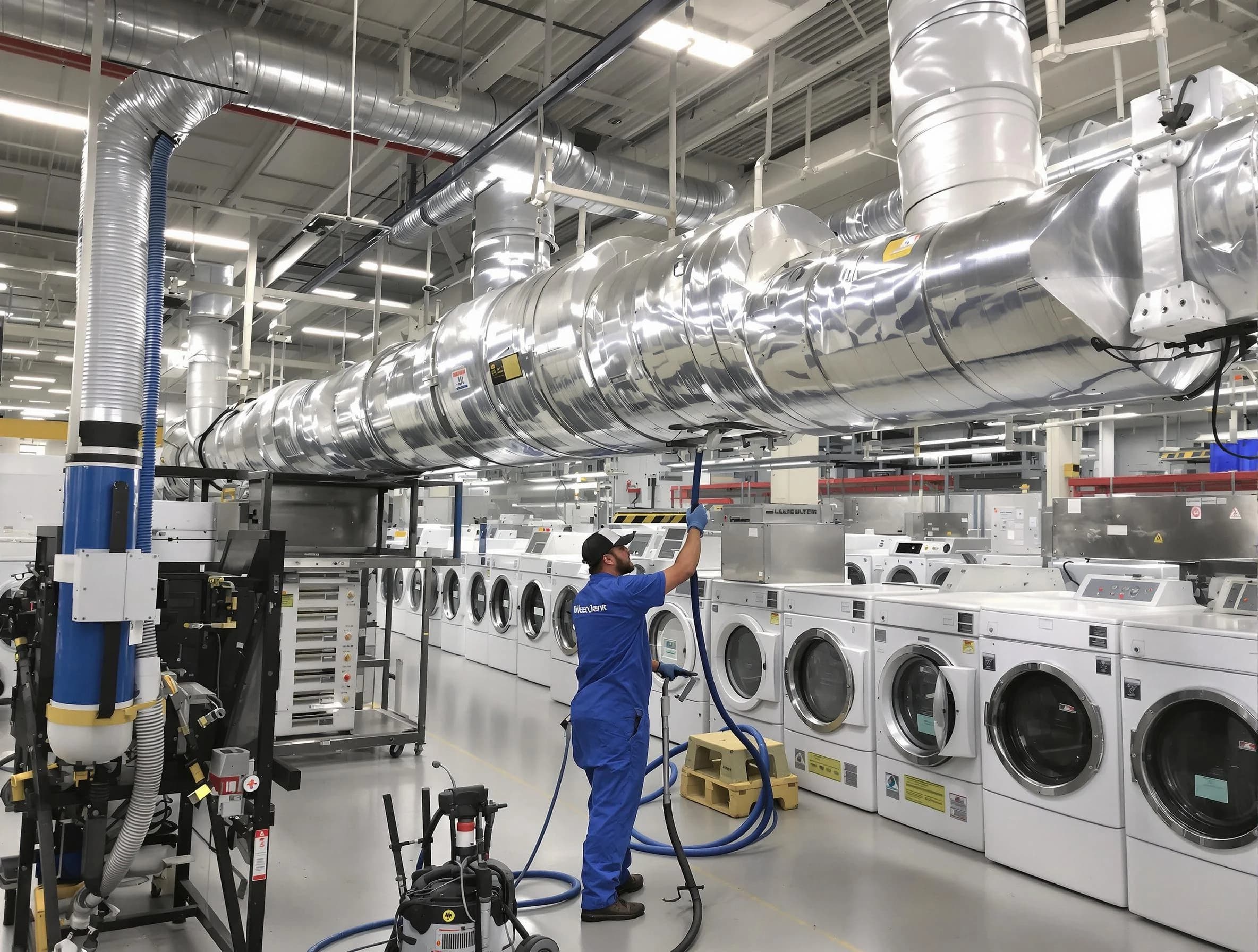 Boulder Dryer Vent Cleaning team performing heavy-duty industrial dryer vent cleaning in Boulder