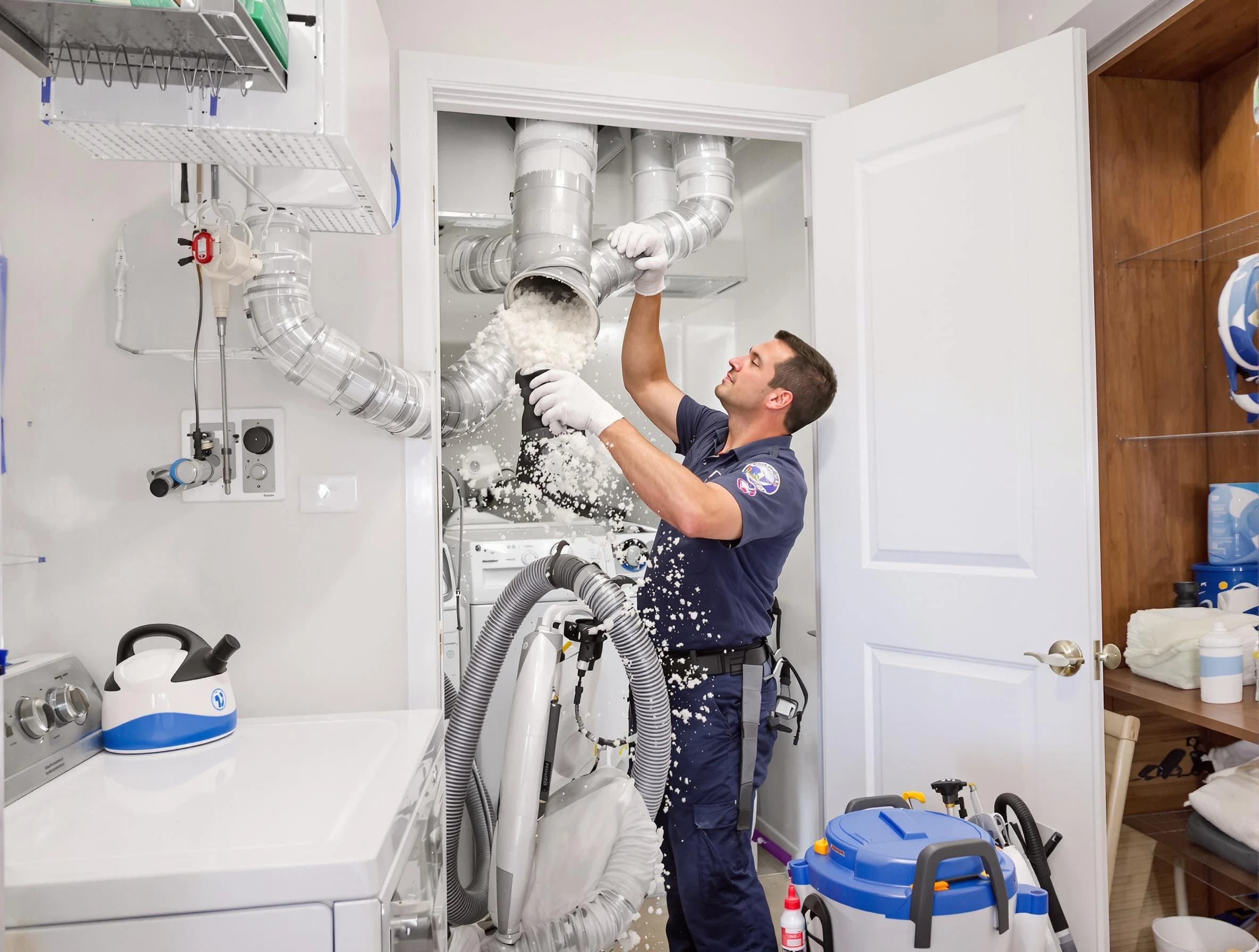 Boulder Dryer Vent Cleaning technician delivering thorough residential dryer vent cleaning service in Boulder